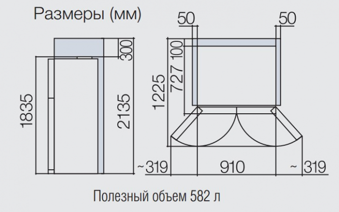 Холодильник Side-by-Side Hitachi R-W 722 FPU1X GGR в магазине «На диване» в Кемерово  — Выгодная цена