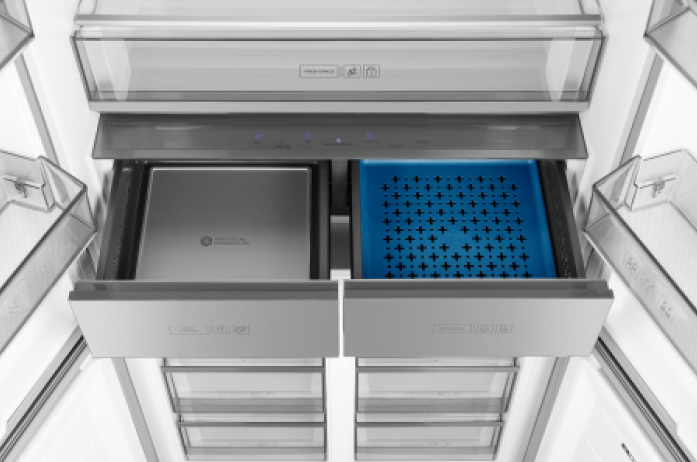 Холодильник Weissgauff WCD 590 NoFrost Inverter Premium EcoFresh Inox в магазине «На диване» в Кемерово  — Выгодная цена
