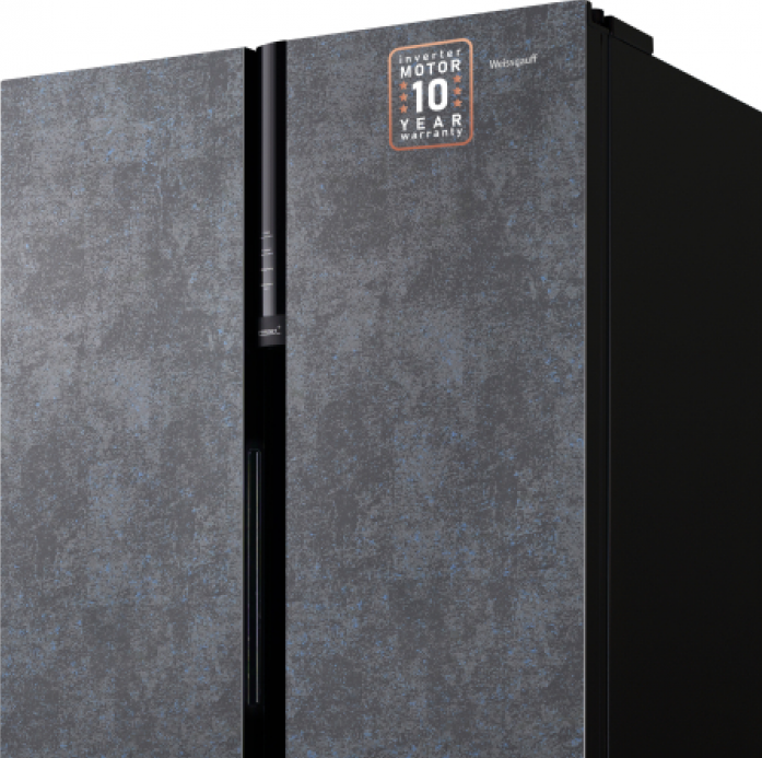 Холодильник Weissgauff WSBS 600 NoFrost Inverter Rock Glass в магазине «На диване» в Кемерово  — Выгодная цена