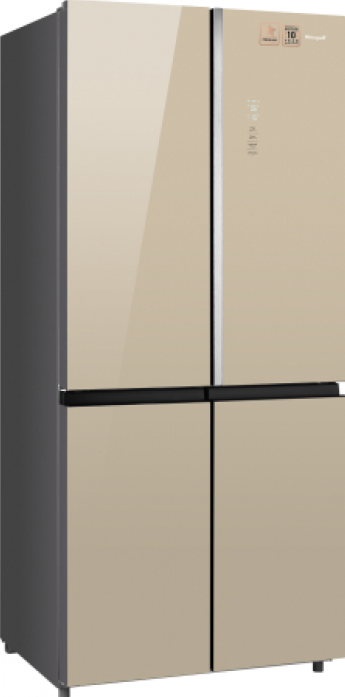 Холодильник Weissgauff WCD 590 NoFrost Inverter Premium EcoFresh Gold Glass в магазине «На диване» в Кемерово  — Выгодная цена