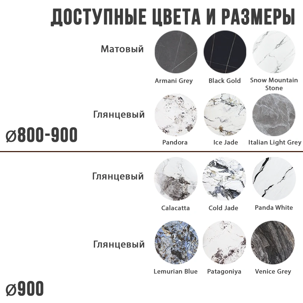 Стол круглый НИК 90, керамика матовая Black Gold в магазине «На диване» в Кемерово  — Выгодная цена