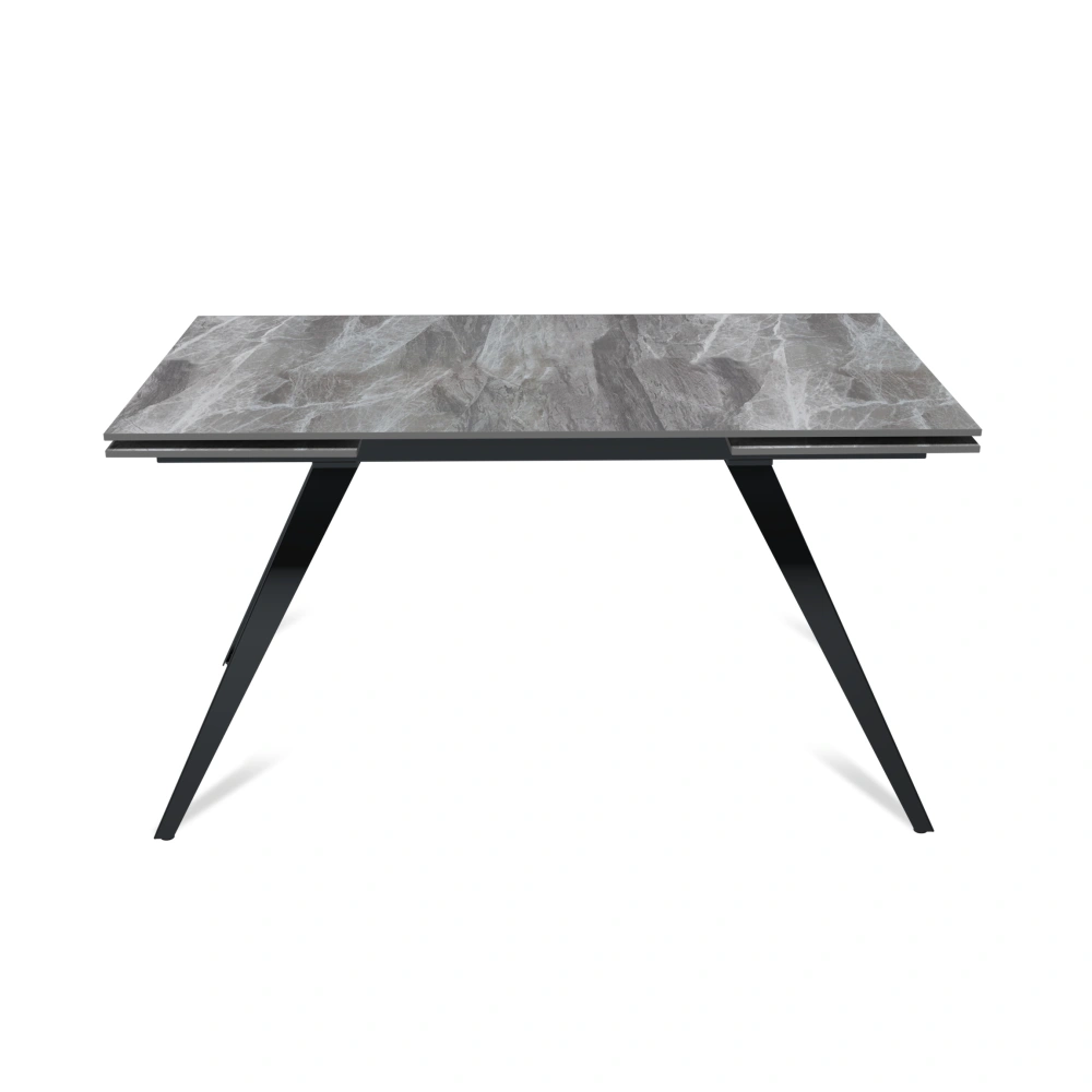 Стол раскладной Асти (140+40+40), керамика глянцевая Italian Light Grey в магазине «На диване» в Кемерово  — Выгодная цена